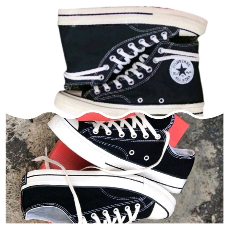 Promo Sepatu Converse 70s High Dan lowe Premium qualiti Impor Vietnam ( free kaos kaki )