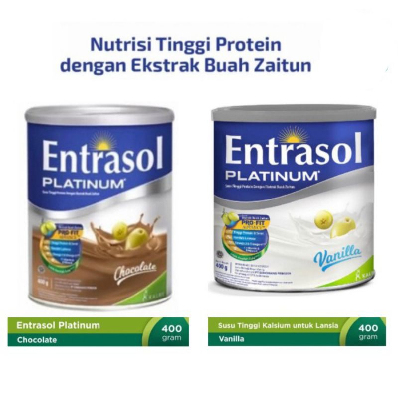 

ENTRASOL PLATINUM VANILA / COKLAT 400GR