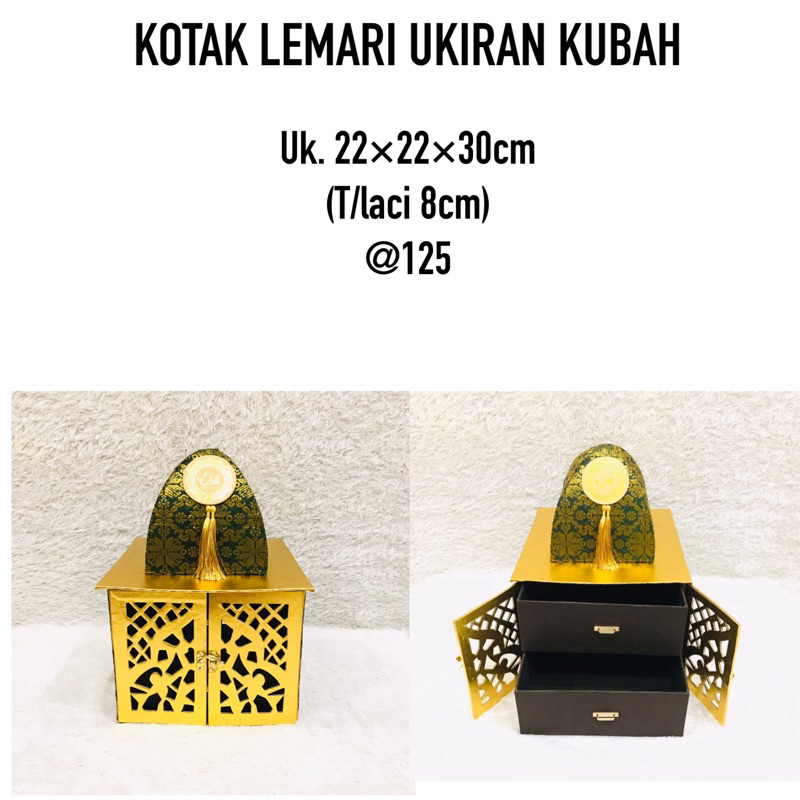 

KOTAK LEMARI UKIRAN KUBAH - LEBARAN 2023