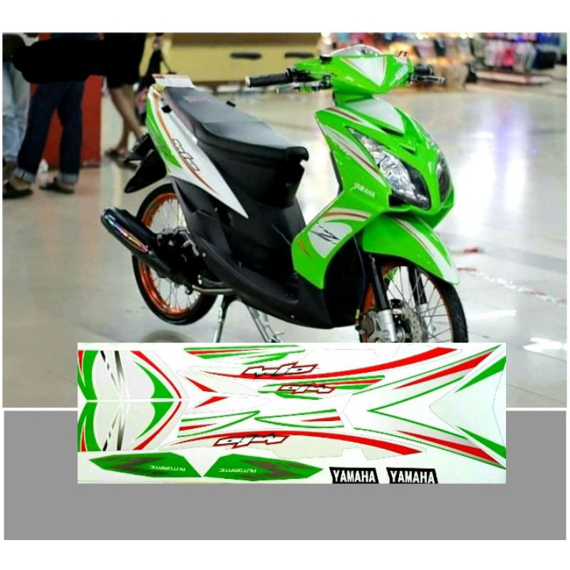 Stiker Striping Mio Soul Z Thailand Hijau / Sticker Mio Soul MX