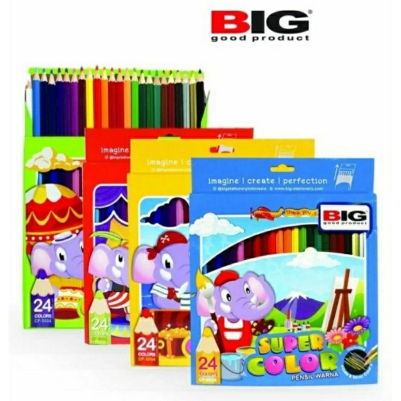 

Pensil Warna BIG 24 Warna Panjang CP 5004
