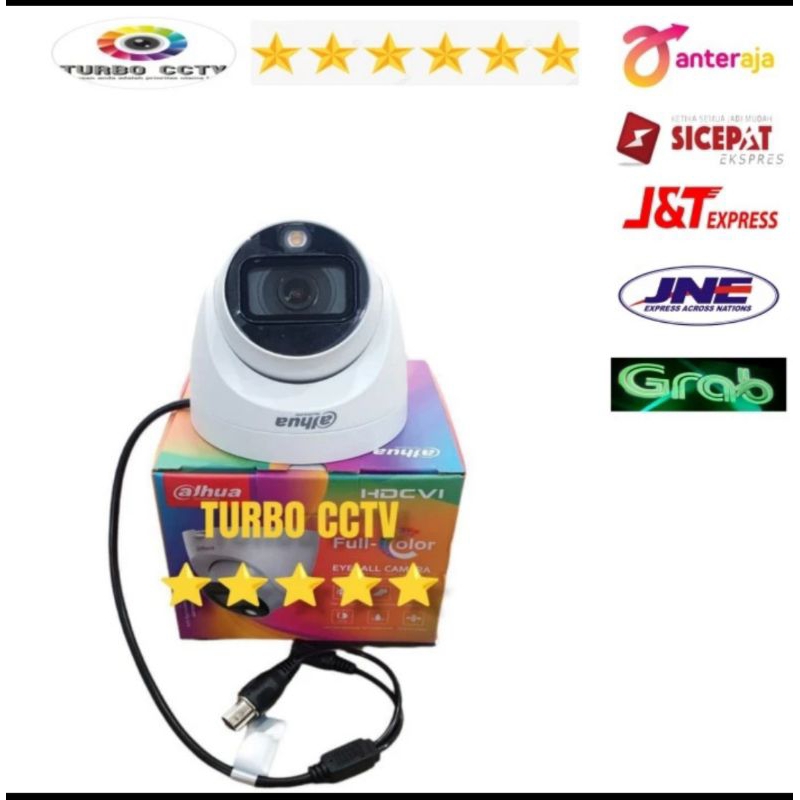 Kamera CCTV Dahua Indoor FULL COLOR DH-HAC-T1A29P 2MP Promo FREE 2 BNC