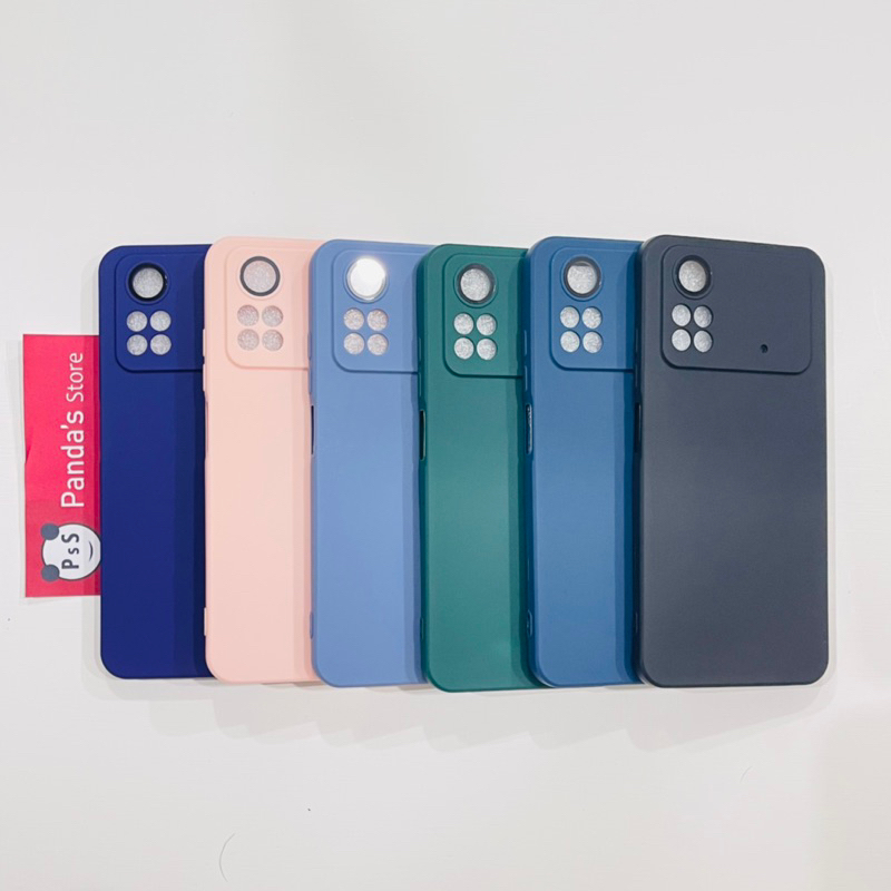 Case Poco M4 Pro Lenspro Makaron Full Color Softcase Pro Lensa