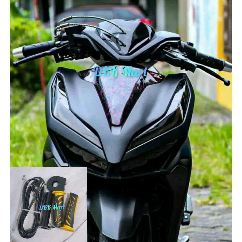 TERBARU VARIASI HONDA VARIO 150 125 NEW KEYLESS GASPONTAN GAS SPONTAN AKTIF 2 KABEL PLUS HANDGRIP GR