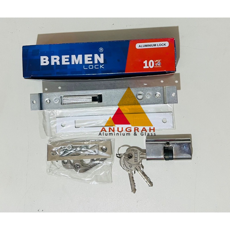 Kunci Swing Aluminium / Kunci Pintu Aluminium Set Bremen