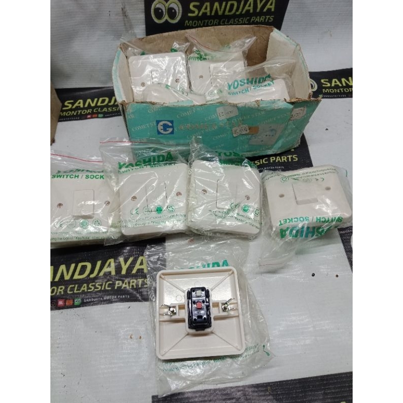 IB Saklar Stop Kontak Socket Lampu Rumah Dinding Tembok ENGKEL TYPE 807 YOSHIDA