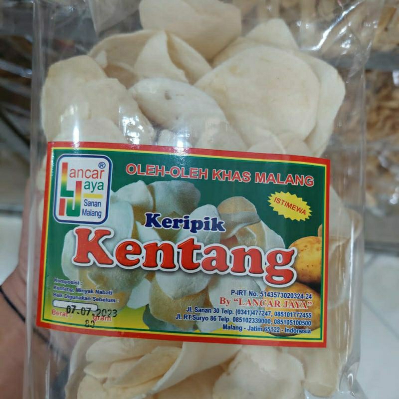 

KERIPIK KENTANG MERK LANCAR JAYA