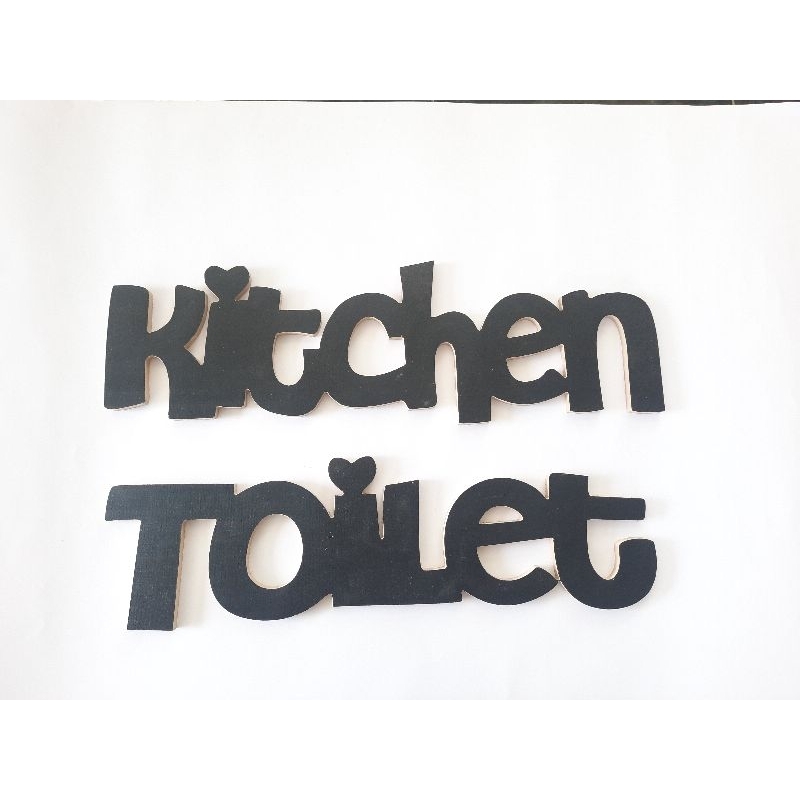 Hiasan Dinding Aeathetic Tulisan Toilet Tulisan Kitchen