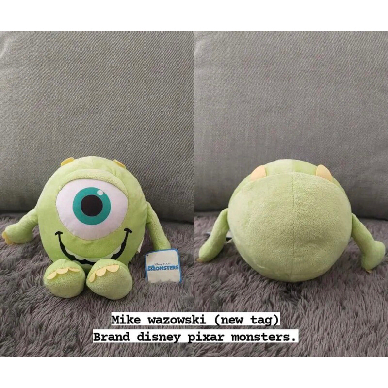 Boneka mike wazowski new tag.