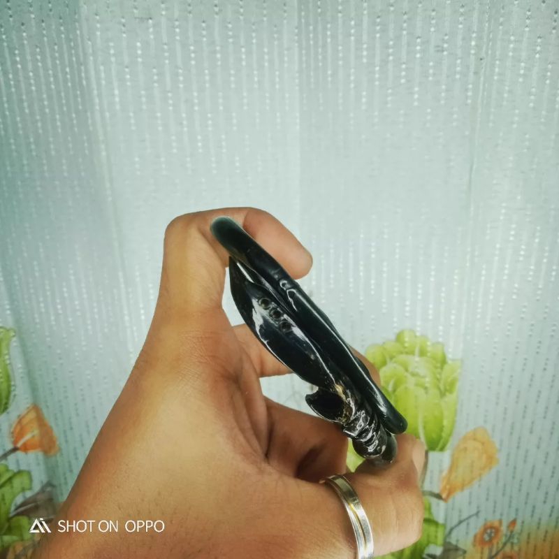 Gelang akar Bahar hitam ukir kujang,gelang akar Bahar hitam