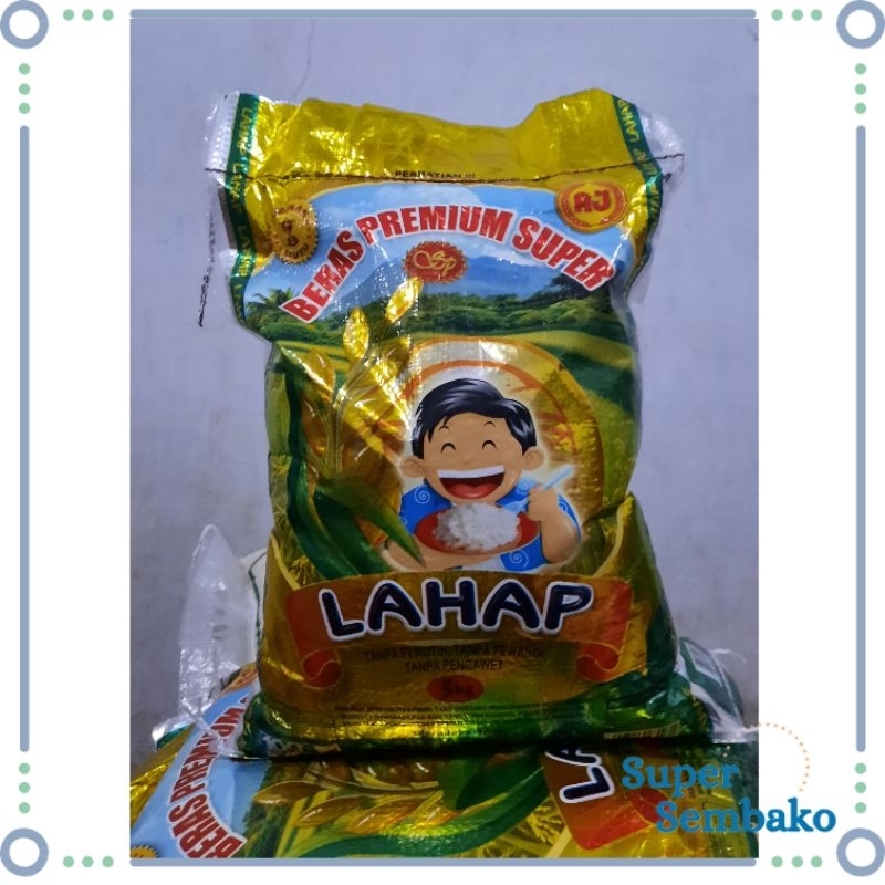 BERAS PREMIUM SUPER 5KG / 5 KG CAP LAHAP BERKUALITAS MAKASSAR