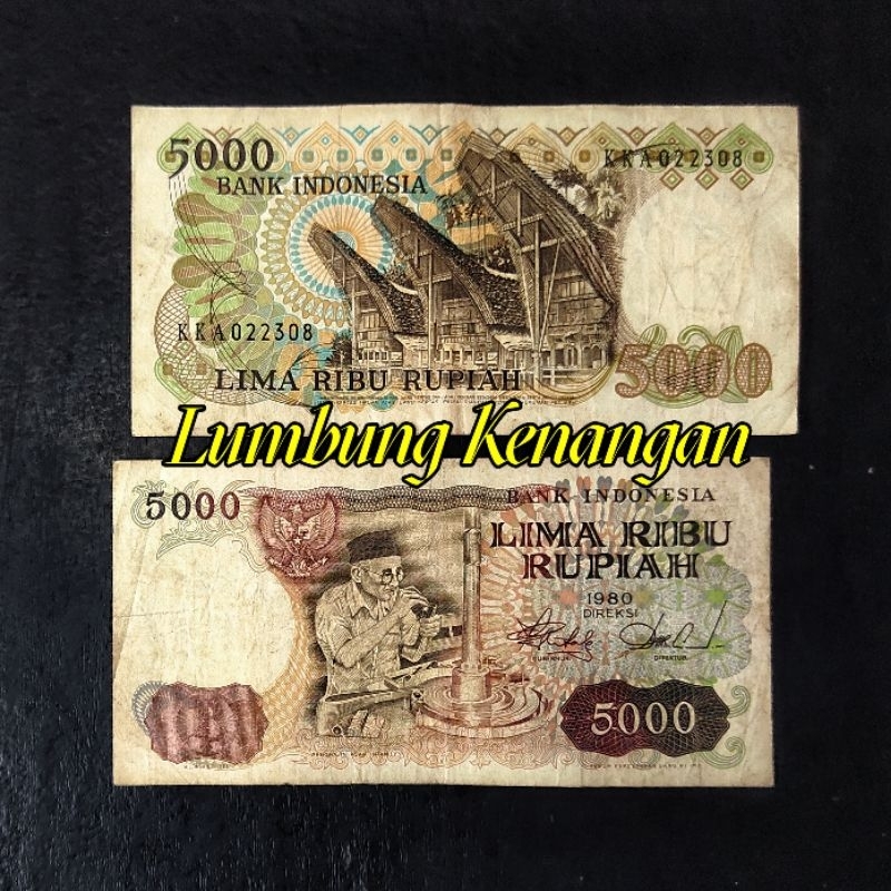 Asah intan 5000 Rupiah Tahun 1980