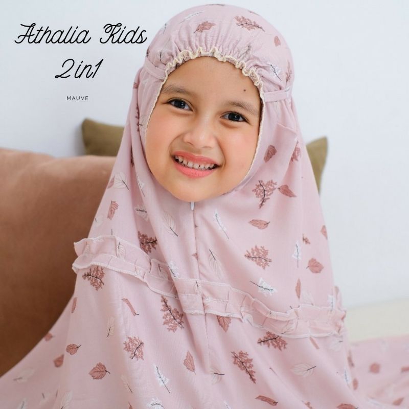 Mukena Anak Resleting Athalia 2in1