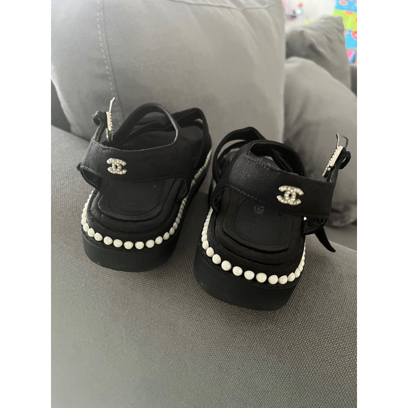 chanel sandal platform dad