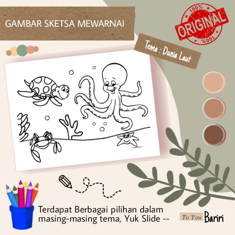 

Gambar Sketsa Mewarnai | DUNIA LAUT | Sketsa lukis | Sketsa Sablon