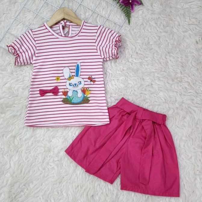 Baju anak perempuan Set Celana Rabbit