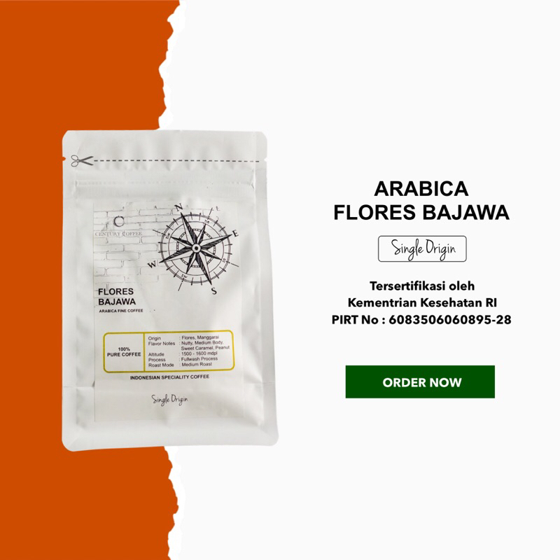 

Arabica Flores Bajawa Kopi Arabika Flores Single Origin 200 gram kopi murni