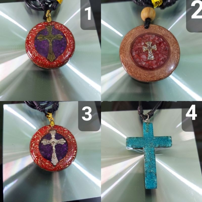 Kalung Salib Orgonite Ready Stock