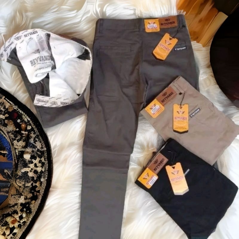 PROMO Celana Chinos Panjang Pria Slim Fit Bahan Stretch Melar Original