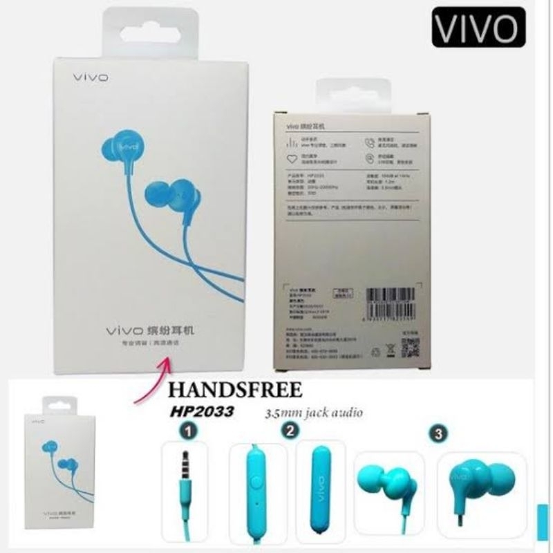 Headset Headphone Vivo Original Suara Bass