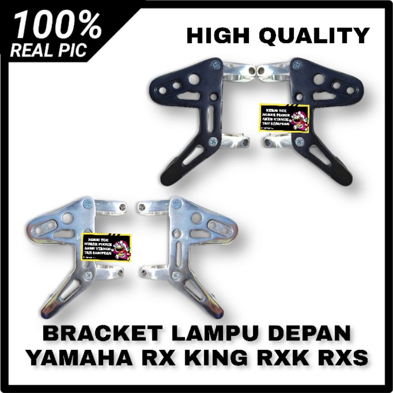 BREKET BRACKET BRICKET PANGKON LAMPU DEPAN DUDUKAN LAMPU DEPAN CNC AS 30 31 33 PNP RX KING RXK RXS T