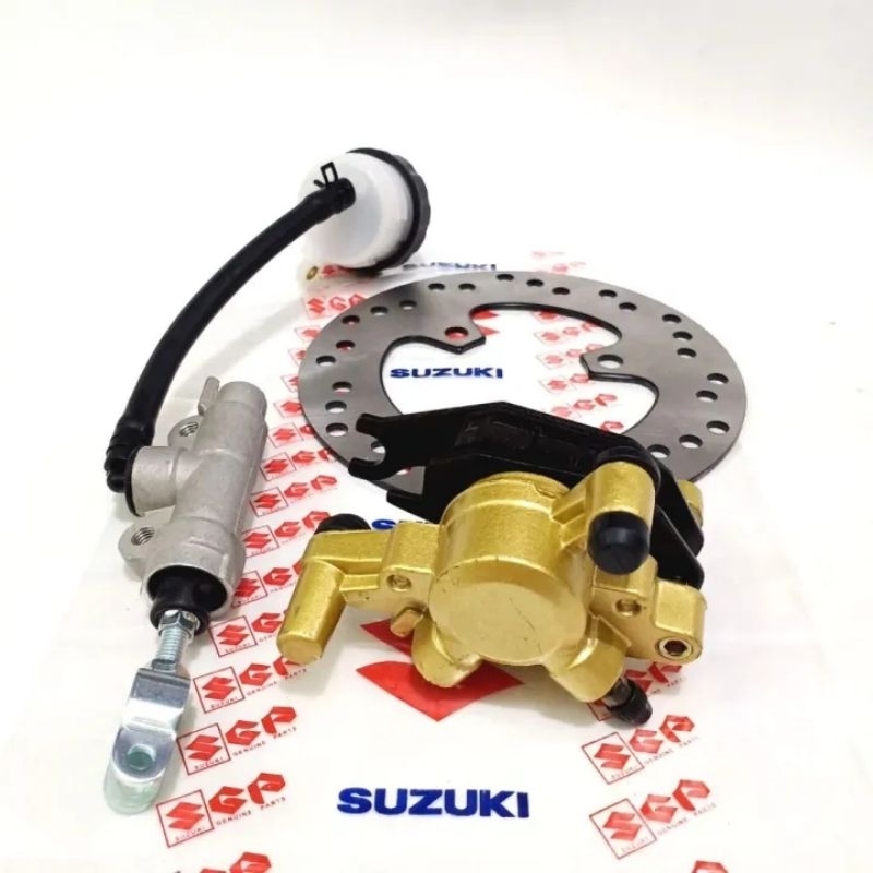 3item Satria Fu Master Rem Set Assy + Piringan cakram + Kaliper Caliper Cakram Belakang Suzuki Satri