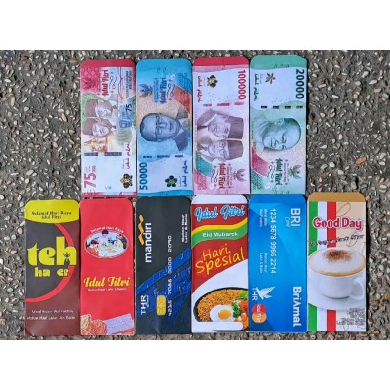 

Amplop lebaran isi 10 pcs motif acak