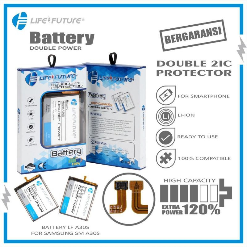 Battery samsung galaxy A30s Batrai samsung a30s double power 2ic