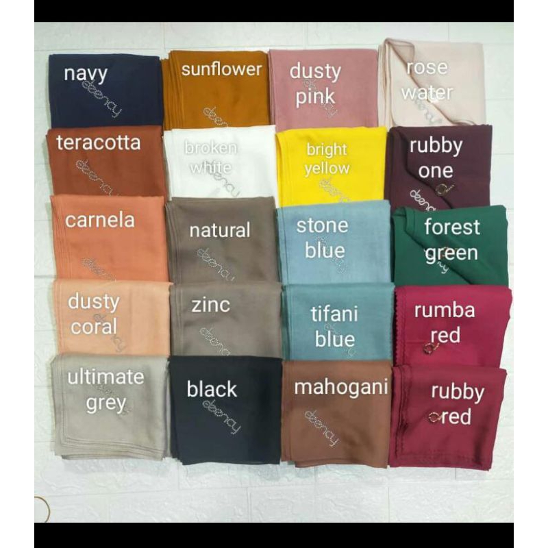 Kerudung Deenay Polos Terbaru