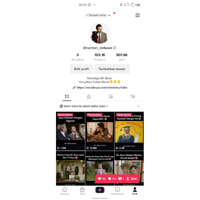 FORSALE AKUN TT 100k Followersss