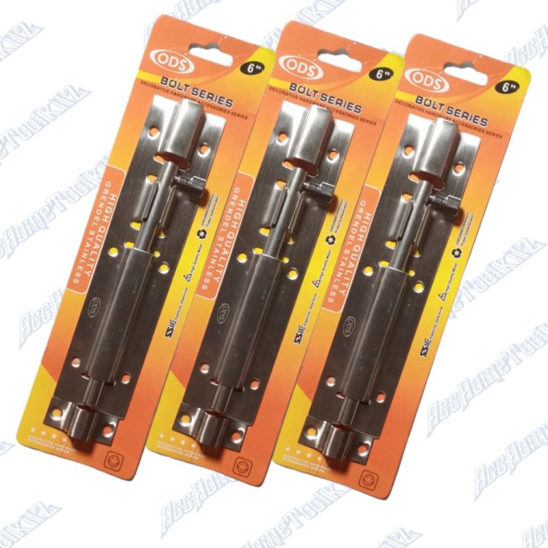 GRENDEL STAINLESS 4&quot; 6&quot; KUNCI PINTU JENDELA KAMAR MANDI SLOT