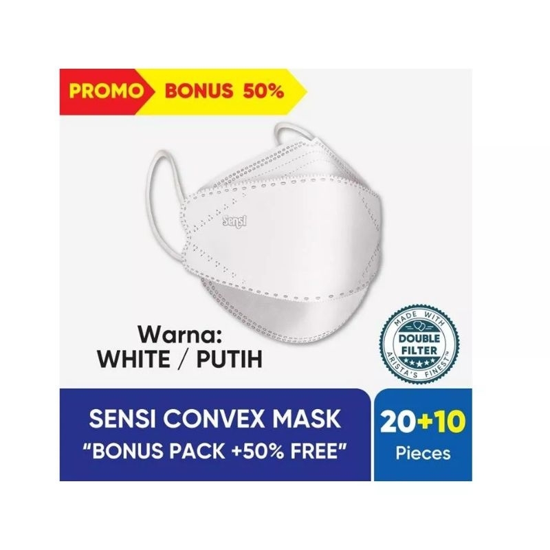 MASKER SENSI CONVEX MASK ISI 30 PCS