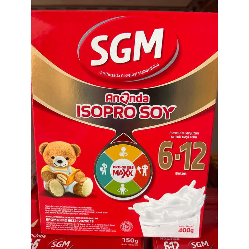 SGM SOYA 6-12bln 400gr , susu bubuk baby