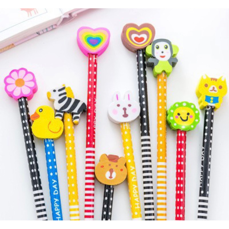 

Pensil Karakter + Penghapus Pensil Lucu Ada penghapus Pensil Fancy Pensil Unik Karakter Souvenir