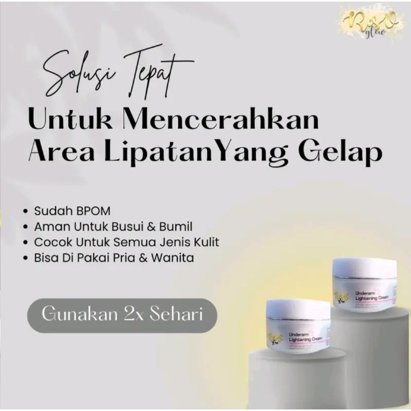 RESS V UNDERARM LIGHTENING CREAM/PEMUTIH AREA LIPATAN