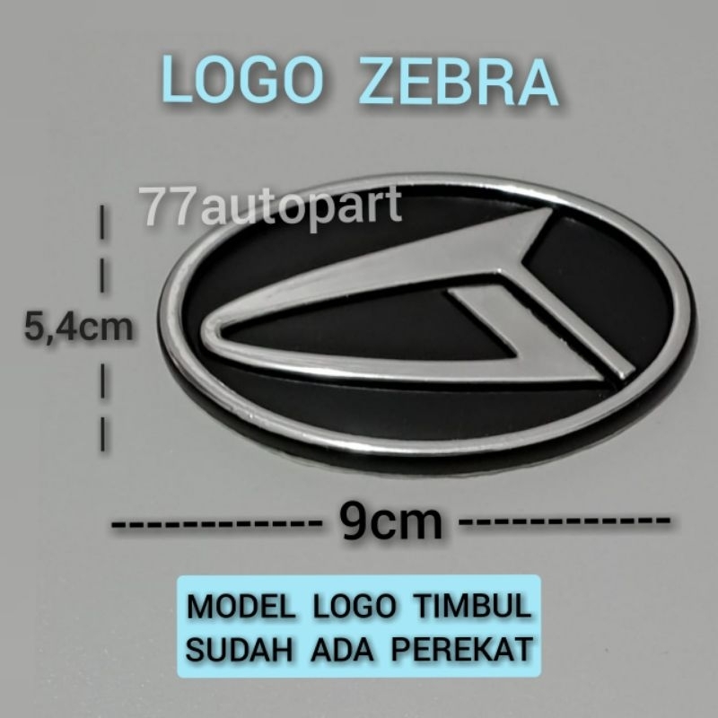 emblem mobil logo D daihatsu zebra