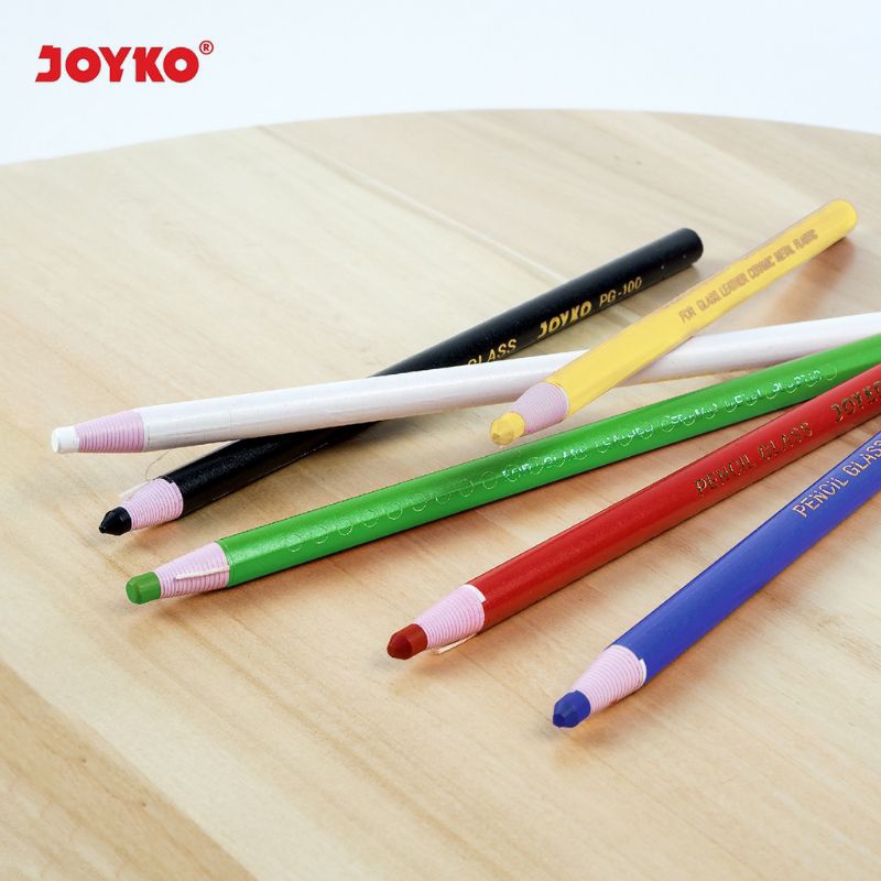 Pencil Glass Pensil Kaca Warna Joyko PG-100 1 lusin 12Pcs