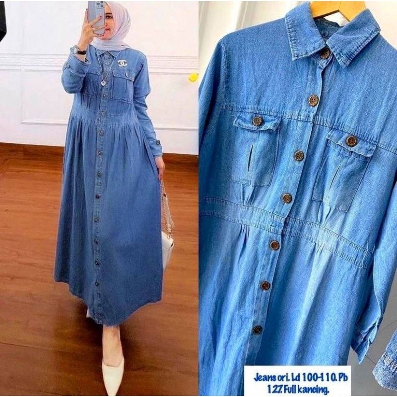 Saskia Midi dress jeans
