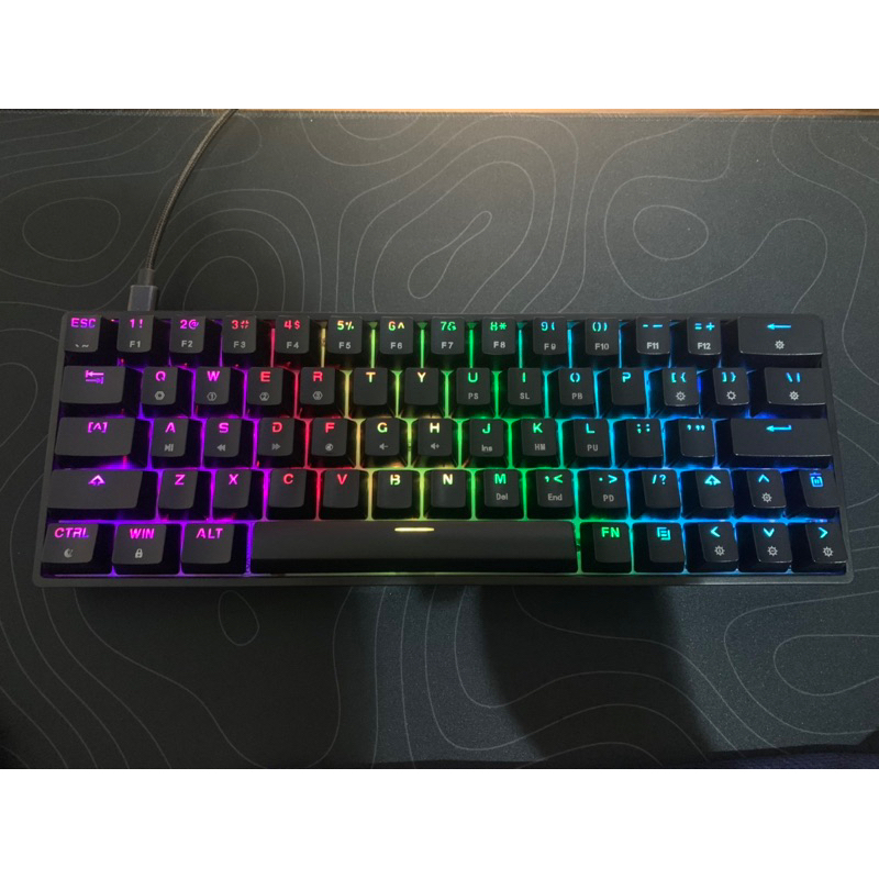 Keyboard Optical not mechanical Paradox Gaming GHOST OPT64/SK64 Red switch modded