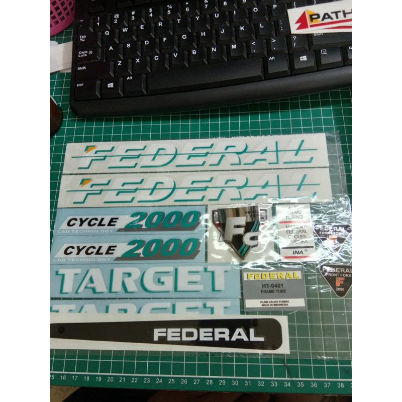 stiker sepeda federal target