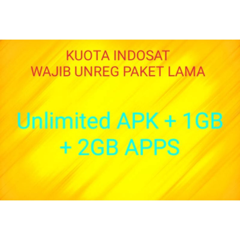 KUOTA INDOSAT UNLIMITED APK +1GB+2GB