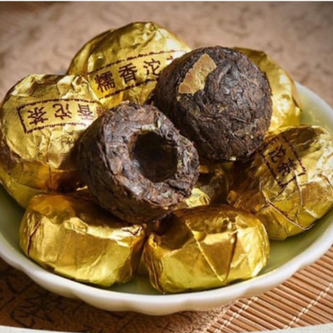 

GOLDEN CHINESE PU ER TEA/GOLDEN PU ER TEA/CHINESE PU ER TEA/TEH PU ER CINA/TEH PU ER BENTUK TABLET/TEH PU ER