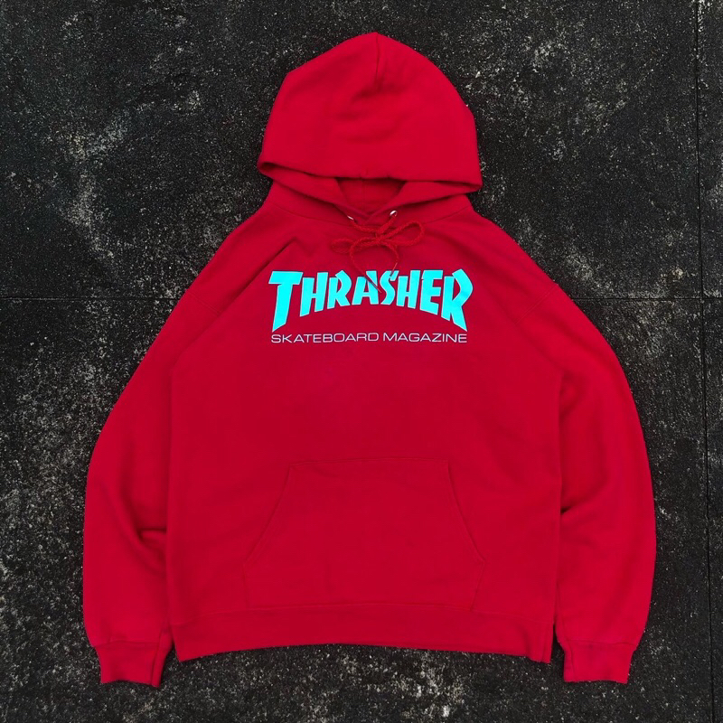 HOODIE THRASHER SKATEMAG RED