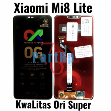 Lcd Touchscreen Fullset Kwalitas Ori Super Xiaomi Mi 8 Lite - Hitam