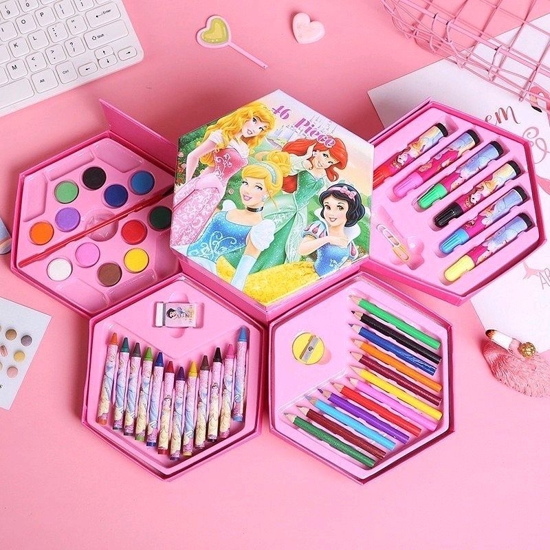 

CRAYON SET ISI 46 Pcs 4 in 1 Mewarnai / melukis