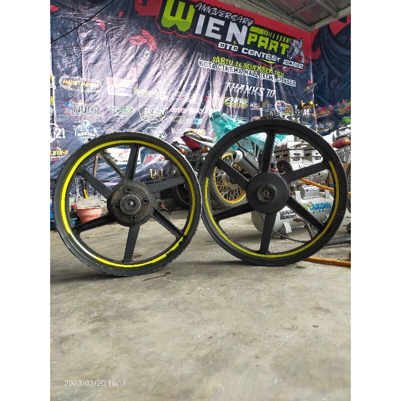 Velg Racing V Rossi Sprint Megapro Tiger Tapak Lebar Ring 17 Uk 250 350 Second
