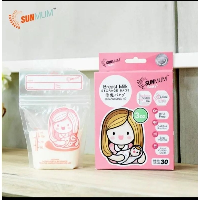 PROMO KANTONG ASI KOLIBRI  DAN SUNMUM 100 ML ISI 30 PCS