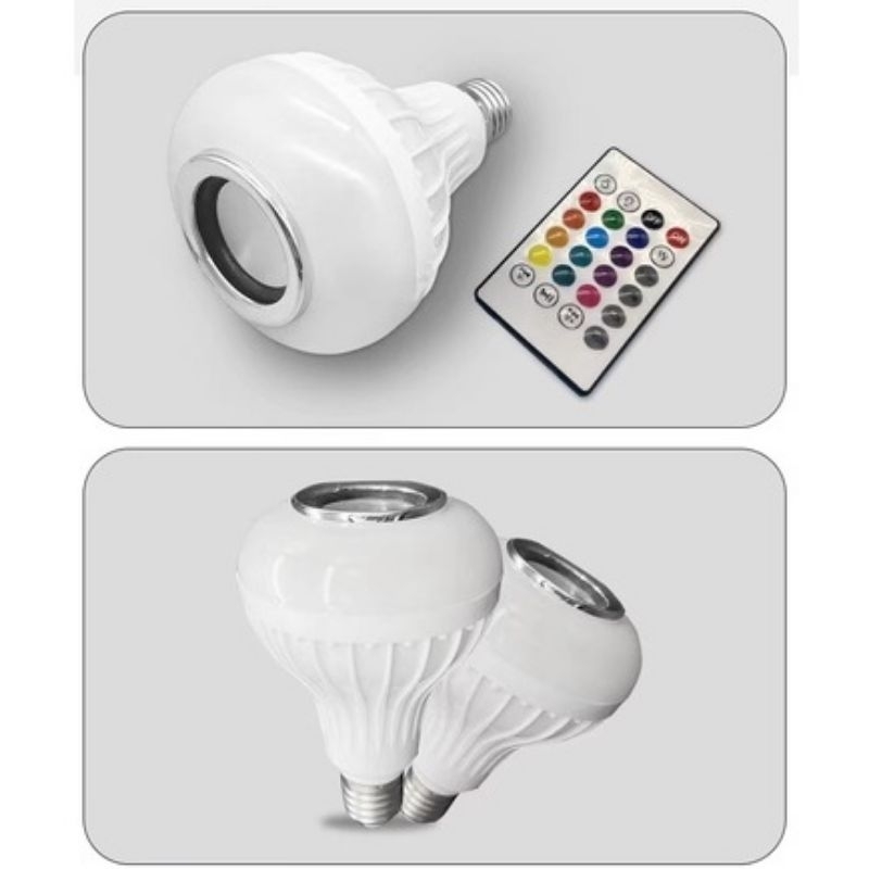 LAMPU SPEAKER BLUETOOTH LED MUSIC BULB REMOTE