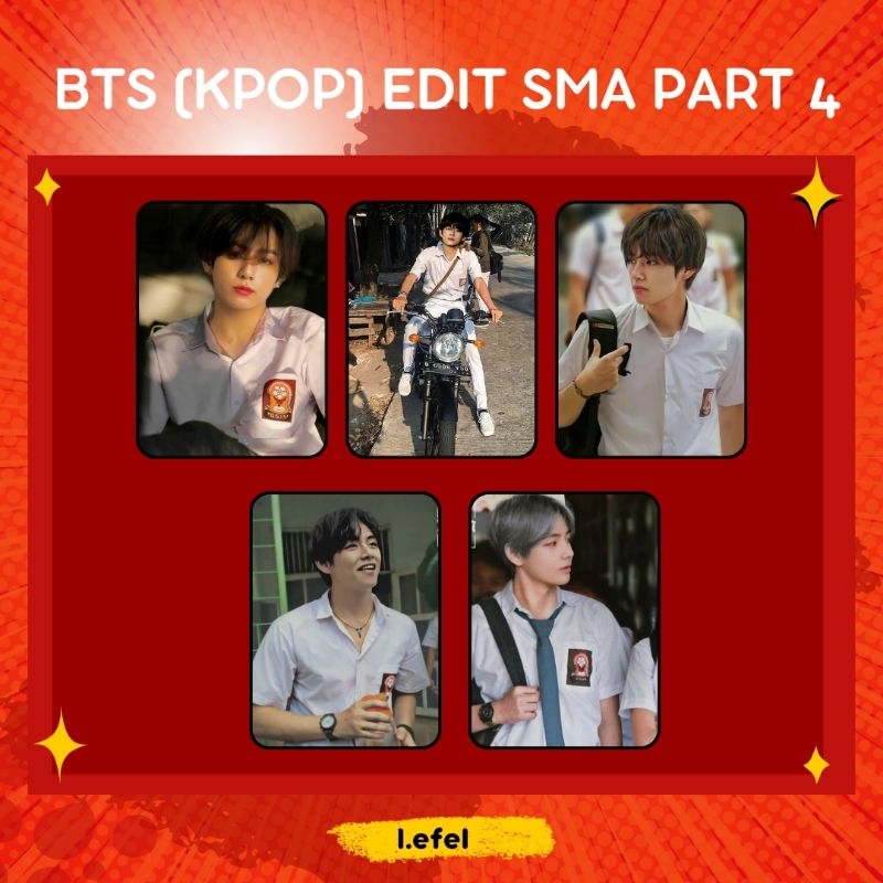 PHOTOCARD BTS KPOP EDIT SMA PART 4 -I.EFEL-