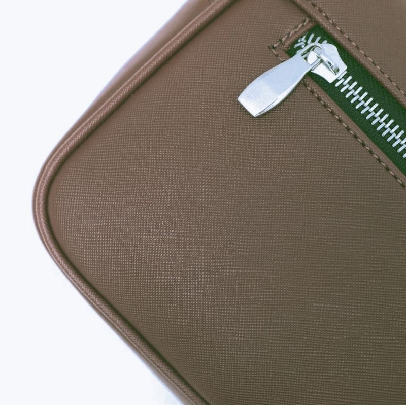 GTA Clutch Handbag Pria wanita - Pouch Kulit Taiga